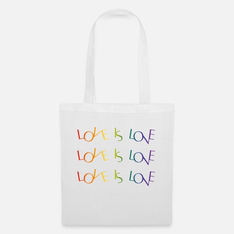 I love Pride - Stoffbeutel - Weiß