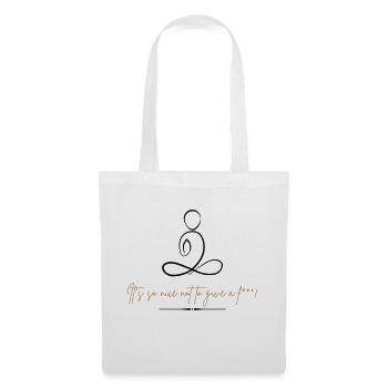 It's so nice not to give a fuck - Tote Bag - white - Front