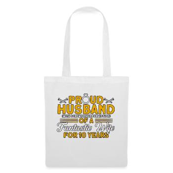 Rose Wedding 10 Years Marriage Gift - Tote Bag - white - Front