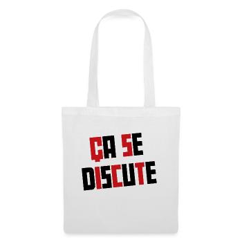 ca se discute - Sac en tissu - blanc - Devant