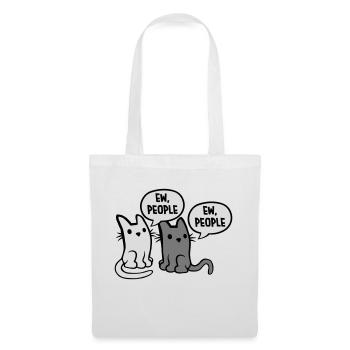 Funny cats ew people - Tote Bag - white - Front