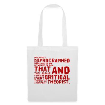 Programmed from birth - Tote Bag - white - Front
