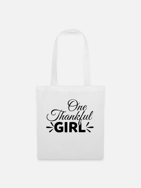 One thankful Girl - Stoffbeutel - Weiß