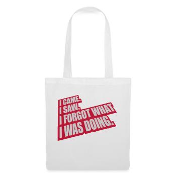 I came saw forget - Stoffbeutel - Weiß - Vorne