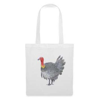 Australisches Buschtruthahnhuhn - Stoffbeutel - Weiß - Vorne