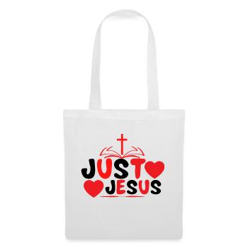 Juste Jésus - Sac en tissu - blanc - Devant
