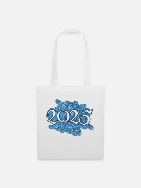 Wassertropfen 2025 - Stoffbeutel - Weiß