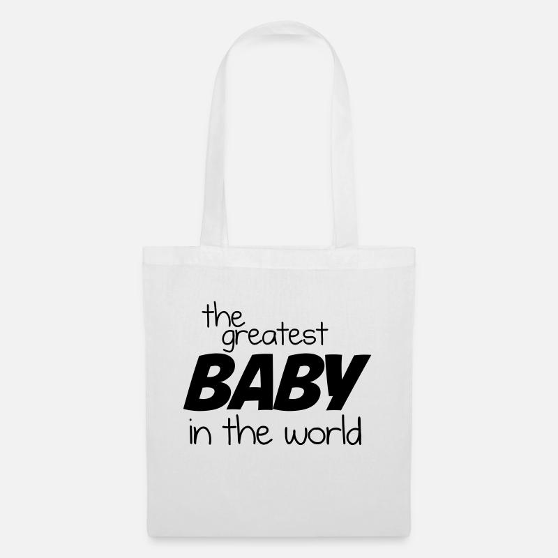 Das größte Baby der Welt - Schwarz - Stoffbeutel - Weiß