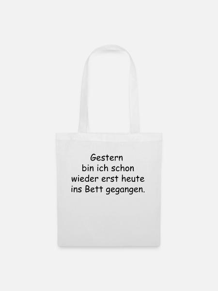 Gestern - Stoffbeutel - Weiß