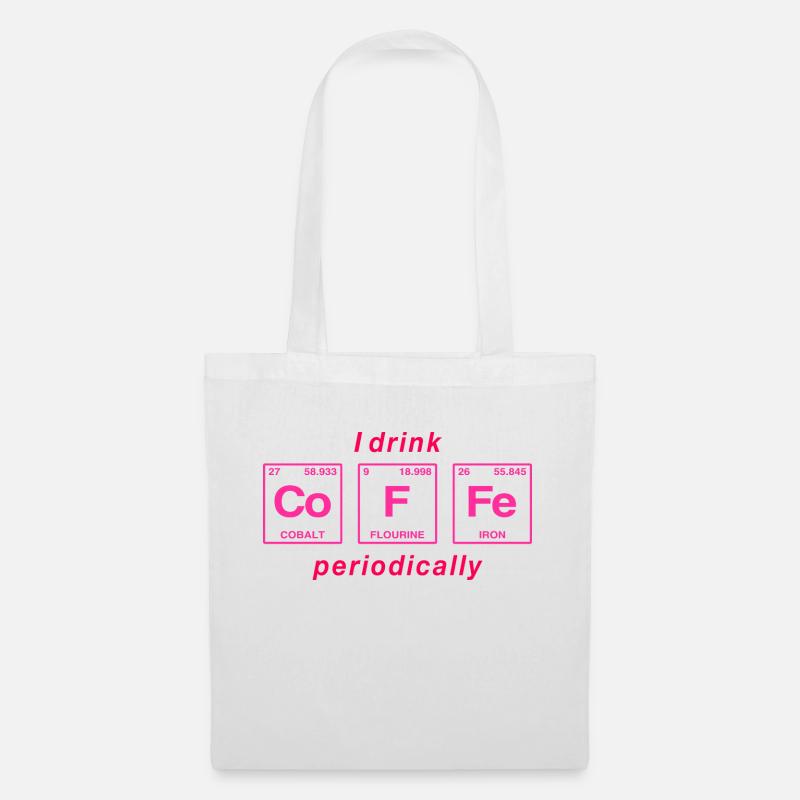 CAFÉ - avec des éléments du système persiode - Sac en tissu - blanc