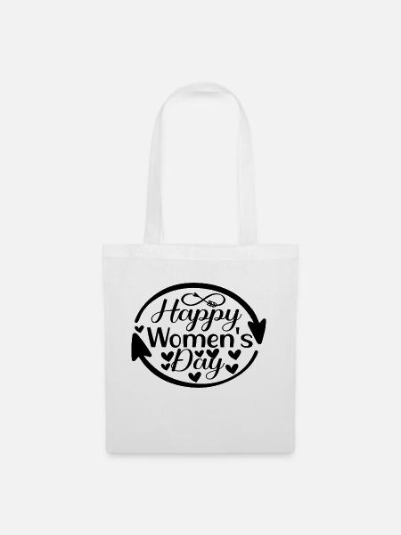 Happy Women´s Day - Stoffbeutel - Weiß
