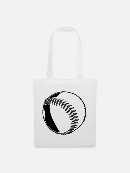 Baseball Ball - Stoffbeutel - Weiß