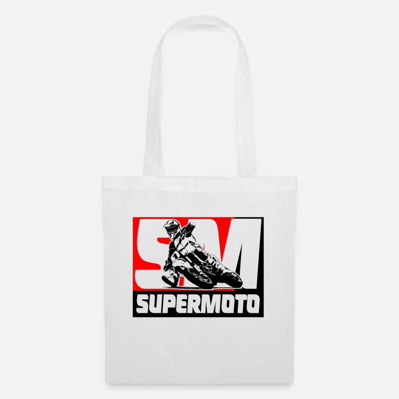 Supermoto - Stoffbeutel - Weiß
