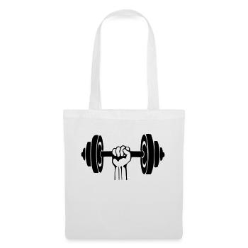 Hand dumbbell - Tote Bag - white - Front
