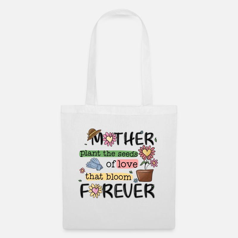 Mama Geschenkidee Garten Liebe - Stoffbeutel - Weiß