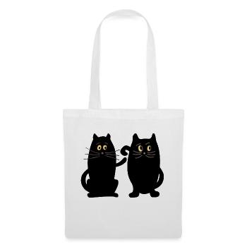 Chats - Sac en tissu - blanc - Devant