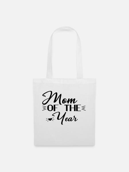 Mom Of The Year - Stoffbeutel - Weiß