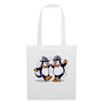 La danse des pingouins n°3 - Sac en tissu - blanc - Devant