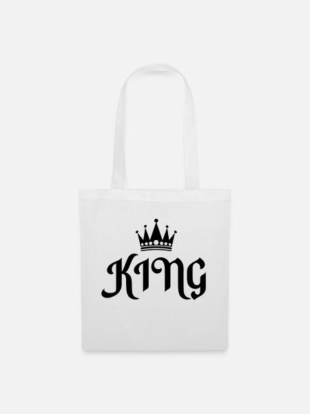 king 01 - Stoffbeutel - Weiß