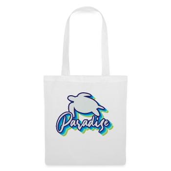 Paradise Found: Tropical Turtle Design - Tote Bag - white - Front