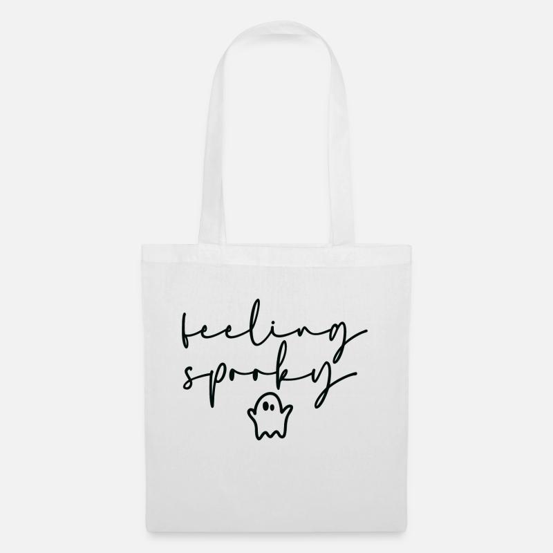 Sweat à capuche effrayant - Sac en tissu - blanc