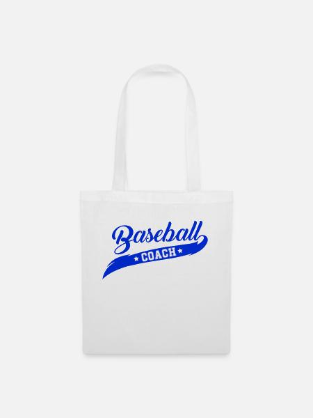 baseball coach - Stoffbeutel - Weiß