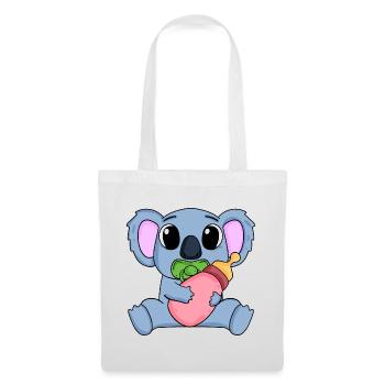 Bébé Koala Motif Koala Ours - Sac en tissu - blanc - Devant