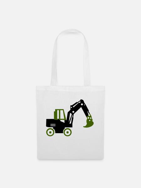 bagger - Stoffbeutel - Weiß