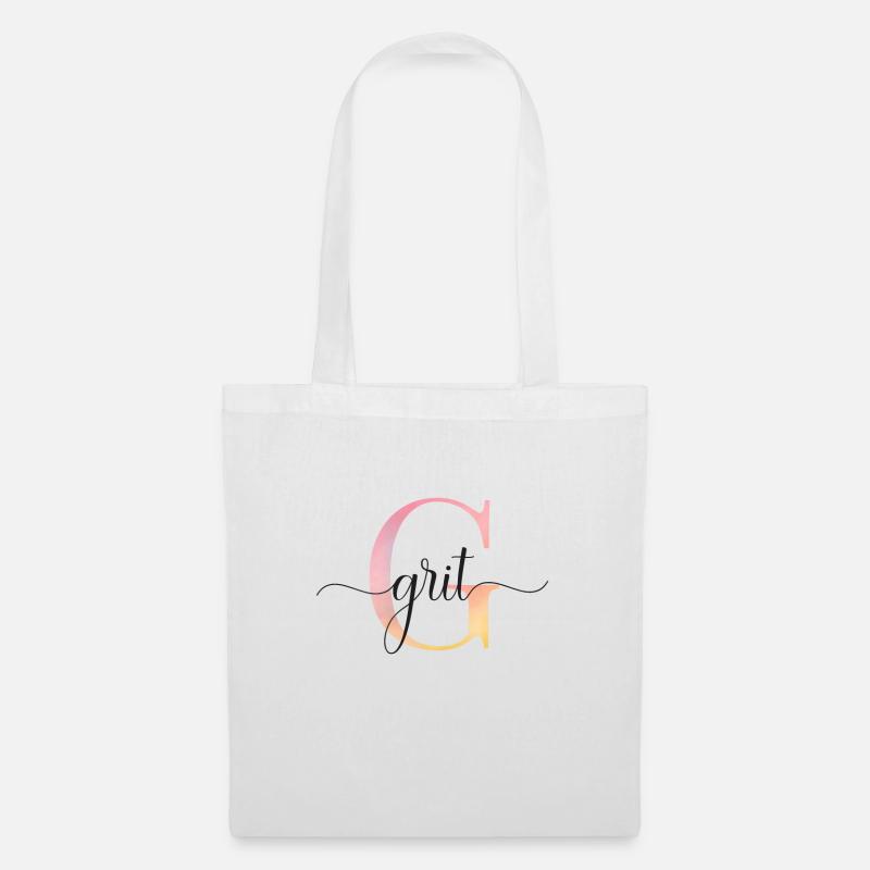 G | Monogramm | Name | Grit |Watercolor - Stoffbeutel - Weiß