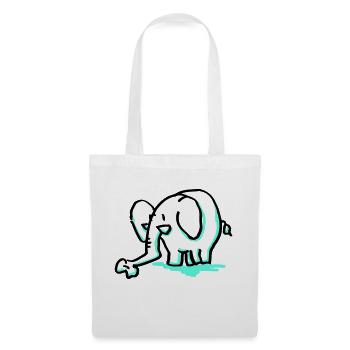 elephant - Tote Bag - white - Front