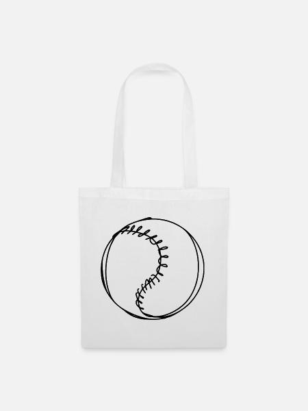 Baseball Ball - Stoffbeutel - Weiß