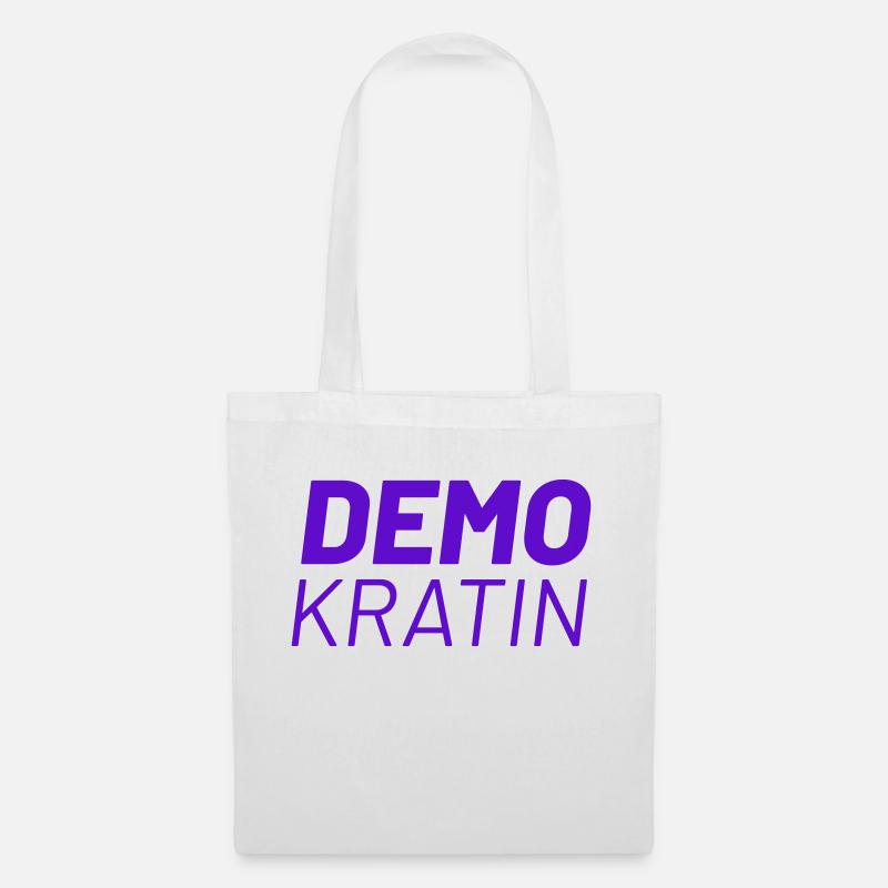 Demokratin - Stoffbeutel - Weiß