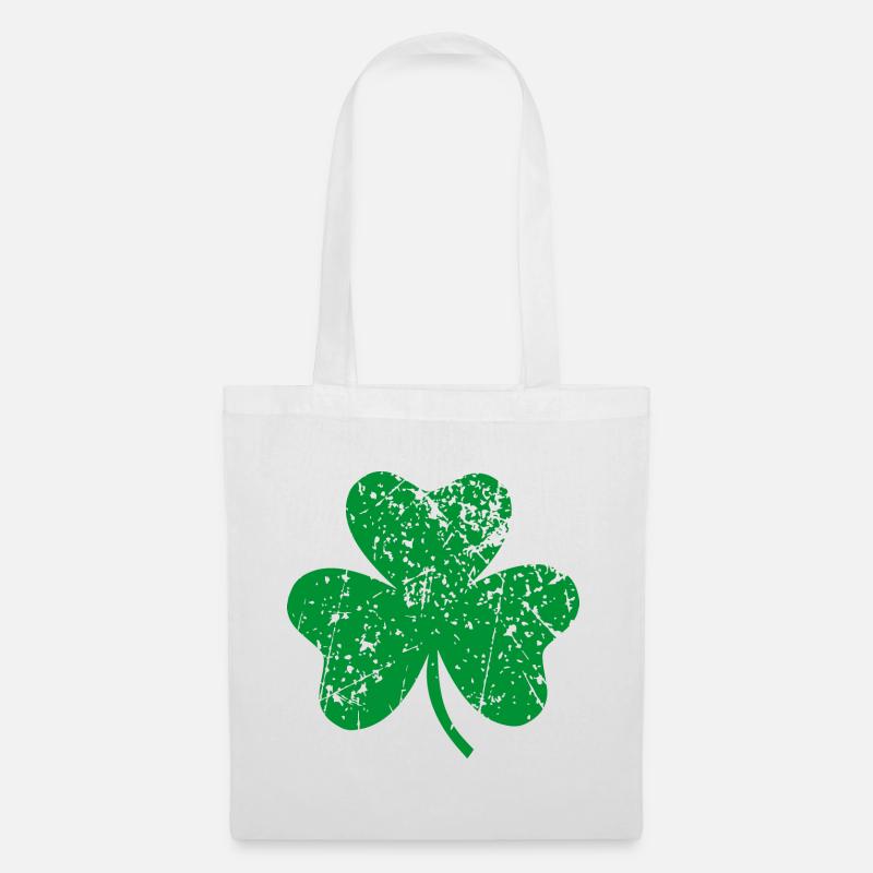 Shamrock - Stoffbeutel - Weiß