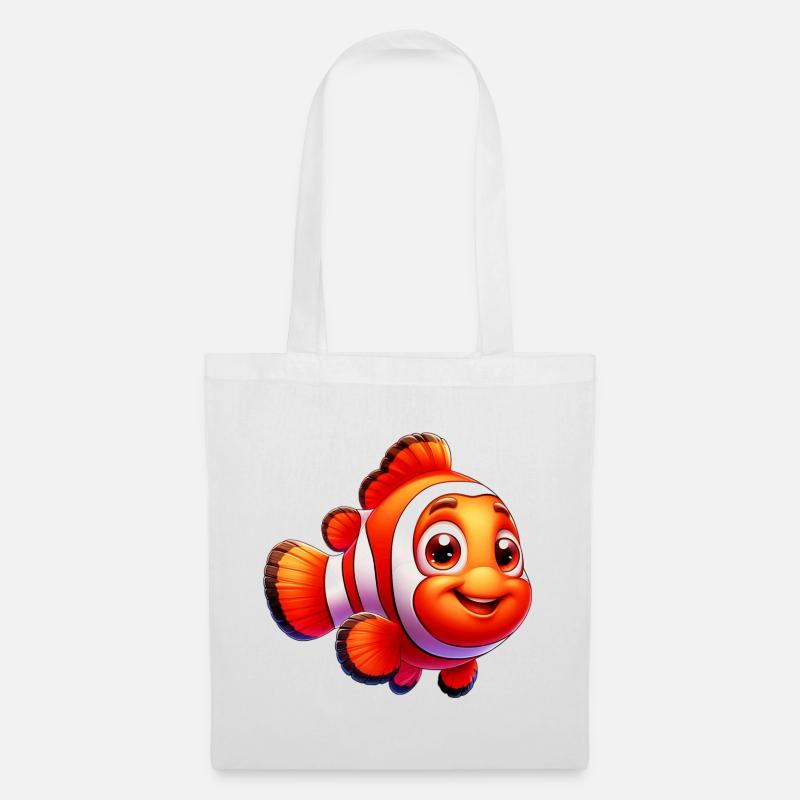 Clownfisch - Stoffbeutel - Weiß