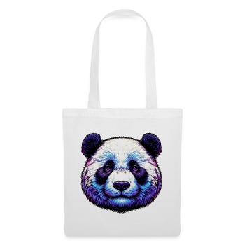Panda - Stoffbeutel - Weiß - Vorne