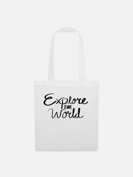 Explore the World - Stoffbeutel - Weiß