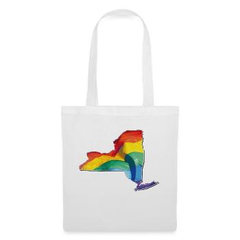 New York (United States) | Real Flag | LGBTQIA+ - Tote Bag - white - Front