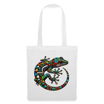 Gecko - Stoffbeutel - Weiß - Vorne