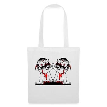 DJ Zombies Friends Team Horreur Halloween Mixer - Sac en tissu - blanc - Devant