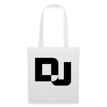 DJ Letters Party Music Fun Text Logo Lettering - Tote Bag - white - Front