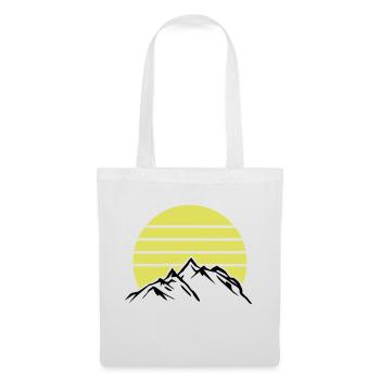 Montagnes Montagnes Montagnes 1 - Sac en tissu - blanc - Devant