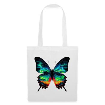 Schmetterling - Stoffbeutel - Weiß - Vorne