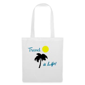 travel is life - Tote Bag - white - Front