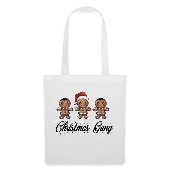 christmas gang lebkuchenmann - Stoffbeutel - Weiß - Vorne