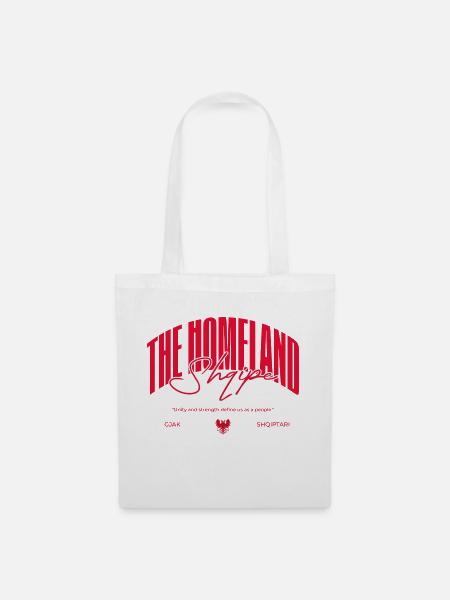 The Homeland - Shqip – Stolz und Stärke der Heimat - Stoffbeutel - Weiß