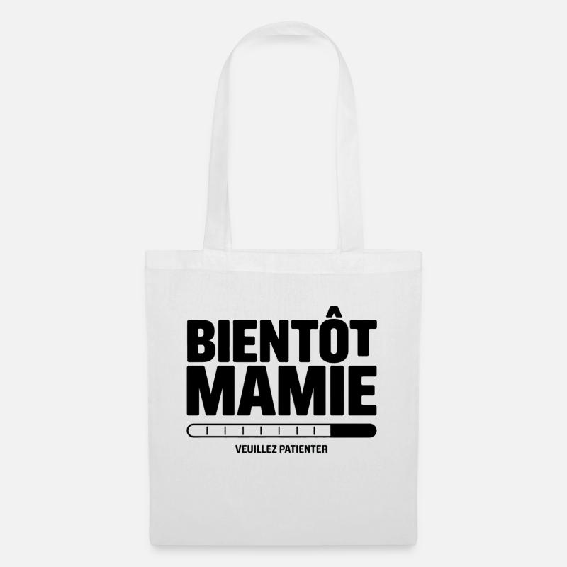 Bald Oma - Stoffbeutel - Weiß