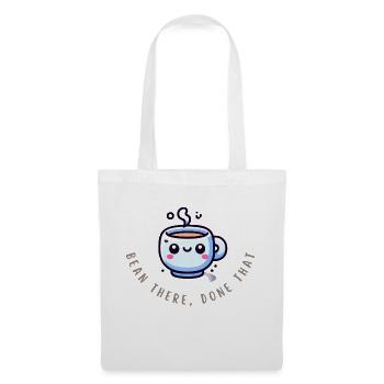 Bean There, Done That – Funny Coffee Shirt - Tote Bag - white - Front