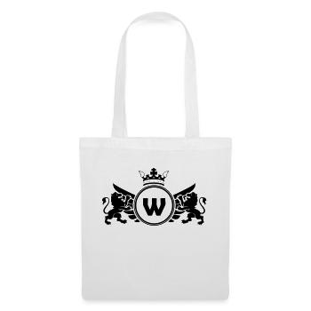 lettre W Armoiries - Sac en tissu - blanc - Devant