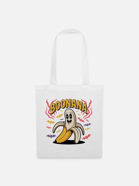 Boonana Geist Banane Kostüm - Stoffbeutel - Weiß