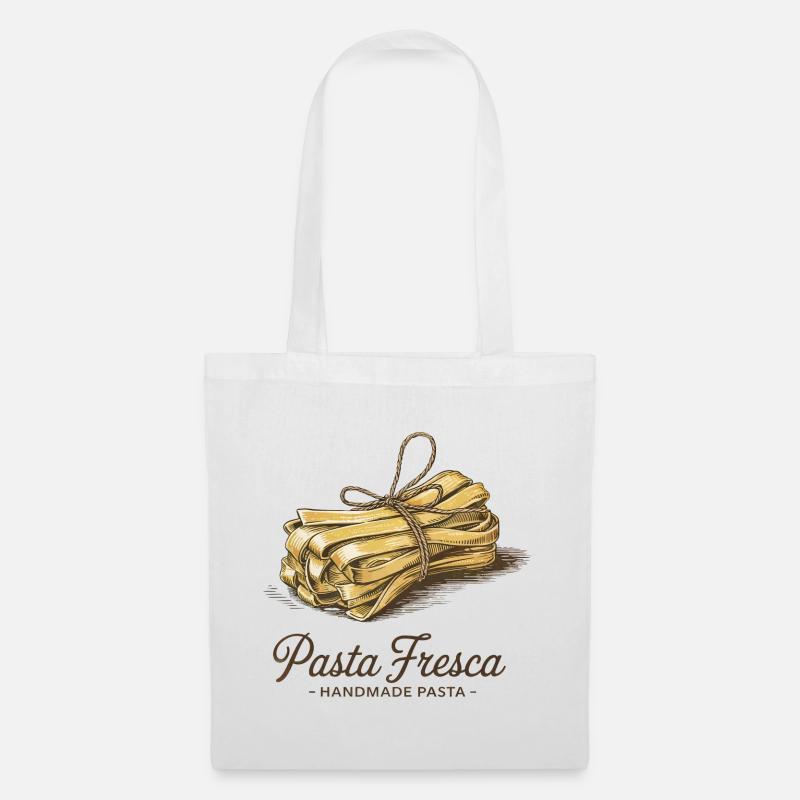 Pasta Fresca – Handmade Pasta - Stoffbeutel - Weiß